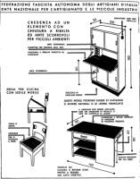 Notare luso del linoleum per superfici e zoccoli (Domus, dicembre 1932)