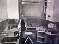 Cucina modello di tipo minimo, arch. Hermant (Domus, gennaio 1939)