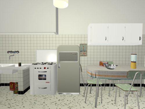 Cucina, lato del fornello